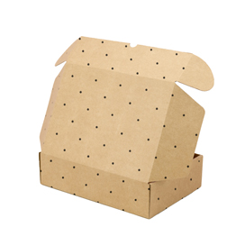 CAJA POSTAL 38 X28 X 8 CM TOPOS NEGROS